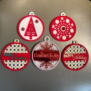 Handmade made Christmas ornaments